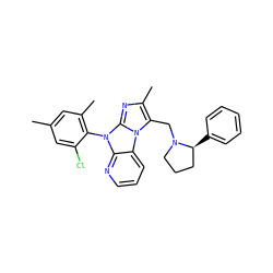Cc1cc(C)c(-n2c3ncccc3n3c(CN4CCC[C@@H]4c4ccccc4)c(C)nc23)c(Cl)c1 ZINC000028903791