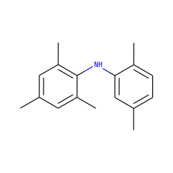 Cc1cc(C)c(Nc2cc(C)ccc2C)c(C)c1 ZINC000142445190