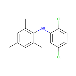 Cc1cc(C)c(Nc2cc(Cl)ccc2Cl)c(C)c1 ZINC000095596137