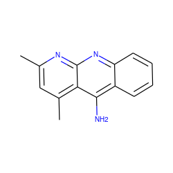Cc1cc(C)c2c(N)c3ccccc3nc2n1 ZINC000000274981