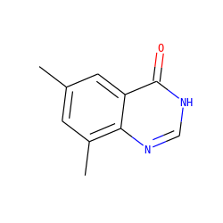 Cc1cc(C)c2nc[nH]c(=O)c2c1 ZINC000002547016