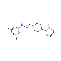 Cc1cc(C)cc(C(=O)NCN2CCC(c3cccc[n+]3[O-])CC2)c1 ZINC000038149979