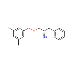 Cc1cc(C)cc(COC[C@@H](N)Cc2ccccc2)c1 ZINC000026273354