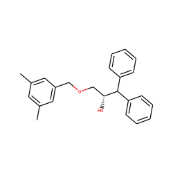 Cc1cc(C)cc(COC[C@@H](O)C(c2ccccc2)c2ccccc2)c1 ZINC000029556972