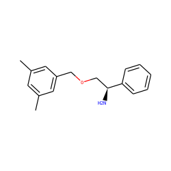 Cc1cc(C)cc(COC[C@H](N)c2ccccc2)c1 ZINC000026284085