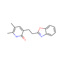 Cc1cc(CCc2nc3ccccc3o2)c(=O)[nH]c1C ZINC000005891920
