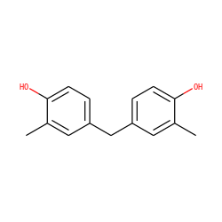 Cc1cc(Cc2ccc(O)c(C)c2)ccc1O ZINC000038313437