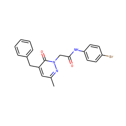 Cc1cc(Cc2ccccc2)c(=O)n(CC(=O)Nc2ccc(Br)cc2)n1 ZINC000096271798