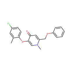 Cc1cc(Cl)ccc1Oc1cn(C)c(COc2ccccc2)cc1=O ZINC000141873050