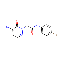 Cc1cc(N)c(=O)n(CC(=O)Nc2ccc(Br)cc2)n1 ZINC000096271779