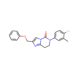 Cc1cc(N2CCc3nc(COc4ccccc4)cn3C2=O)ccc1F ZINC000144244285