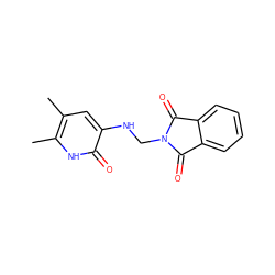 Cc1cc(NCN2C(=O)c3ccccc3C2=O)c(=O)[nH]c1C ZINC000005891923