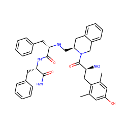 Cc1cc(O)cc(C)c1C[C@H](N)C(=O)N1Cc2ccccc2C[C@@H]1CN[C@@H](Cc1ccccc1)C(=O)N[C@@H](Cc1ccccc1)C(N)=O ZINC000027104227