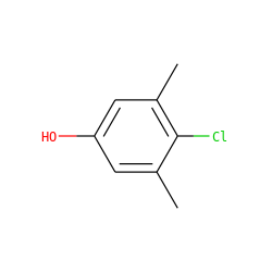 Cc1cc(O)cc(C)c1Cl ZINC000000001132