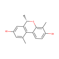 Cc1cc(O)cc2c1-c1ccc(O)c(C)c1O[C@H]2C ZINC000028571578
