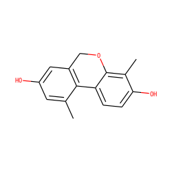 Cc1cc(O)cc2c1-c1ccc(O)c(C)c1OC2 ZINC000028571574