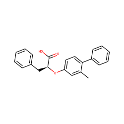 Cc1cc(O[C@@H](Cc2ccccc2)C(=O)O)ccc1-c1ccccc1 ZINC000095594009