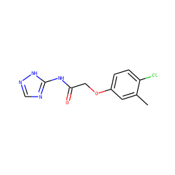 Cc1cc(OCC(=O)Nc2ncn[nH]2)ccc1Cl ZINC000018254700