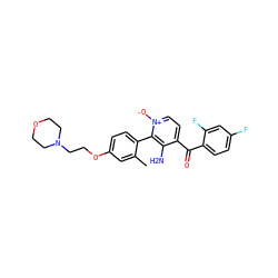 Cc1cc(OCCN2CCOCC2)ccc1-c1c(N)c(C(=O)c2ccc(F)cc2F)cc[n+]1[O-] ZINC000043120469