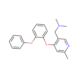 Cc1cc(Oc2ccccc2Oc2ccccc2)c(CN(C)C)cn1 ZINC000029125008