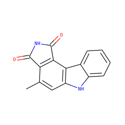 Cc1cc2[nH]c3ccccc3c2c2c1C(=O)NC2=O ZINC000028568656