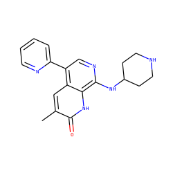 Cc1cc2c(-c3ccccn3)cnc(NC3CCNCC3)c2[nH]c1=O ZINC000473134103