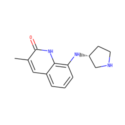 Cc1cc2cccc(N[C@@H]3CCNC3)c2[nH]c1=O ZINC000473135654