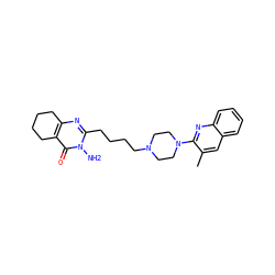 Cc1cc2ccccc2nc1N1CCN(CCCCc2nc3c(c(=O)n2N)CCCC3)CC1 ZINC000059855925