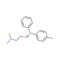 Cc1ccc([C@H](OCCN(C)C)c2ccccc2)cc1 ZINC000002020959