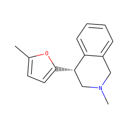 Cc1ccc([C@H]2CN(C)Cc3ccccc32)o1 ZINC000473220549