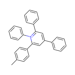Cc1ccc(-c2cc(-c3ccccc3)cc(-c3ccccc3)[n+]2-c2ccccc2)cc1 ZINC000005416966