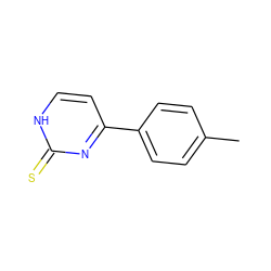 Cc1ccc(-c2cc[nH]c(=S)n2)cc1 ZINC000006054192