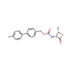 Cc1ccc(-c2ccc(COC(=O)N[C@H]3C(=O)O[C@H]3C)cc2)cc1 ZINC000299837692