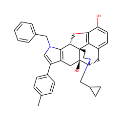 Cc1ccc(-c2cn(Cc3ccccc3)c3c2C[C@@]2(O)[C@H]4Cc5ccc(O)c6c5[C@@]2(CCN4CC2CC2)[C@H]3O6)cc1 ZINC000027620913