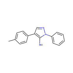 Cc1ccc(-c2cnn(-c3ccccc3)c2N)cc1 ZINC000002508445
