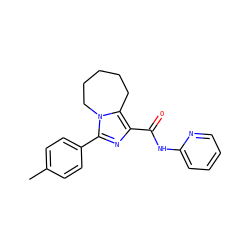 Cc1ccc(-c2nc(C(=O)Nc3ccccn3)c3n2CCCCC3)cc1 ZINC000006749231