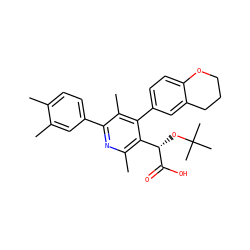 Cc1ccc(-c2nc(C)c([C@H](OC(C)(C)C)C(=O)O)c(-c3ccc4c(c3)CCCO4)c2C)cc1C ZINC000147014239
