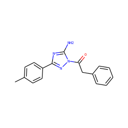 Cc1ccc(-c2nc(N)n(C(=O)Cc3ccccc3)n2)cc1 ZINC000000616167