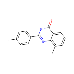 Cc1ccc(-c2nc3c(C)cccc3c(=O)[nH]2)cc1 ZINC000103235561