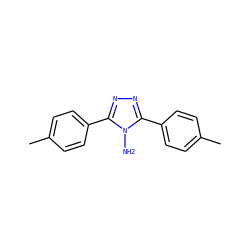 Cc1ccc(-c2nnc(-c3ccc(C)cc3)n2N)cc1 ZINC000001604584