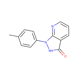 Cc1ccc(-n2[nH]c(=O)c3cccnc32)cc1 ZINC000001397117