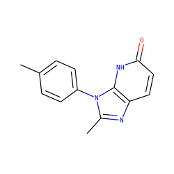 Cc1ccc(-n2c(C)nc3ccc(=O)[nH]c32)cc1 ZINC000118272292
