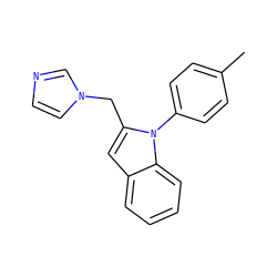 Cc1ccc(-n2c(Cn3ccnc3)cc3ccccc32)cc1 ZINC000095592480