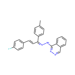 Cc1ccc(C(/C=C/c2ccc(F)cc2)=N\Nc2nncc3ccccc23)cc1 ZINC001772631604