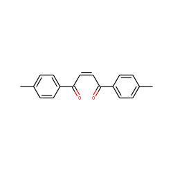 Cc1ccc(C(=O)/C=C\C(=O)c2ccc(C)cc2)cc1 ZINC000013523385