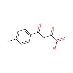 Cc1ccc(C(=O)CC(=O)C(=O)O)cc1 ZINC000020315097