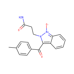 Cc1ccc(C(=O)c2c3ccccc3[n+]([O-])n2CCC(N)=O)cc1 ZINC000015934849
