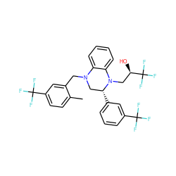 Cc1ccc(C(F)(F)F)cc1CN1C[C@@H](c2cccc(C(F)(F)F)c2)N(C[C@@H](O)C(F)(F)F)c2ccccc21 ZINC000207723682