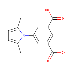 Cc1ccc(C)n1-c1cc(C(=O)O)cc(C(=O)O)c1 ZINC000000244517
