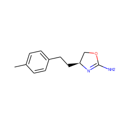 Cc1ccc(CC[C@H]2COC(N)=N2)cc1 ZINC000149151545